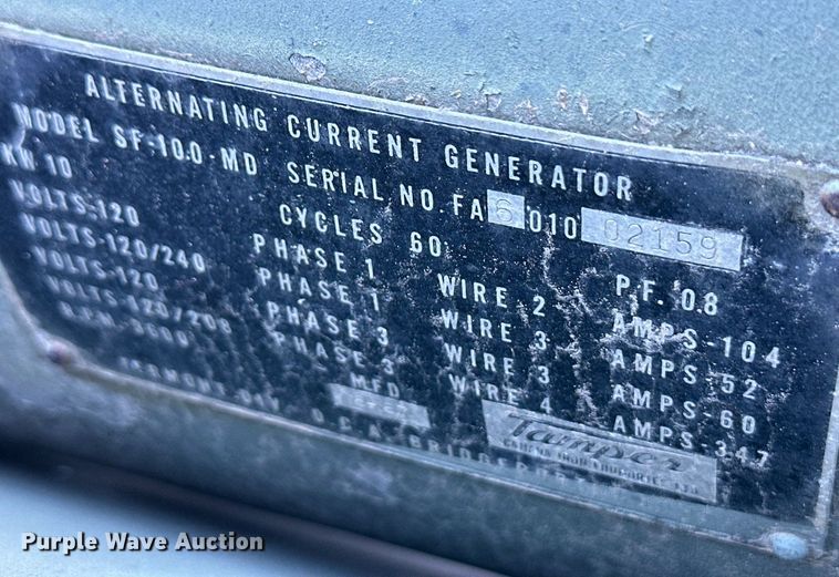 image for item ER8655 1968 Hercules 4A084 III generator