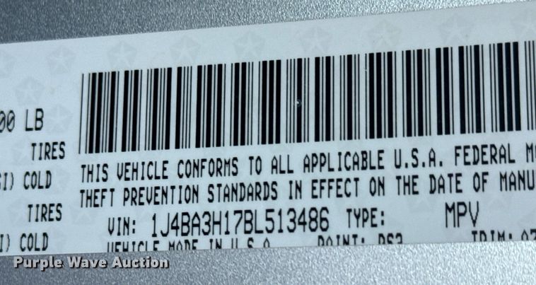 image for item LH9425 2011 Jeep  Wrangler Unlimited Sport SUV