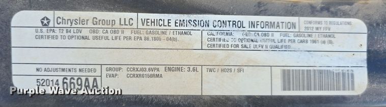 image for item LX9030 2012 Dodge Grand Caravan handicap accessible van