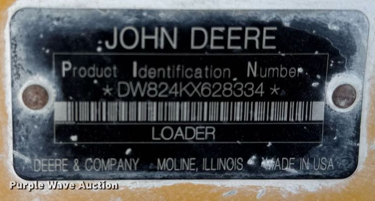 image for item DH9664 2010 John Deere 824K wheel loader