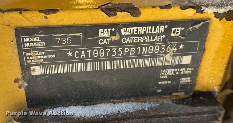 image for item DH9694 2006 Caterpillar 735 articulated haul truck