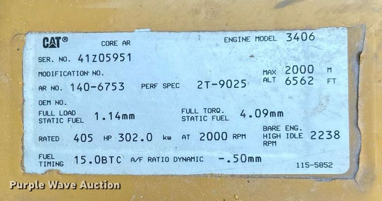 image for item DH9696 1998 Caterpillar D400E articulated haul truck