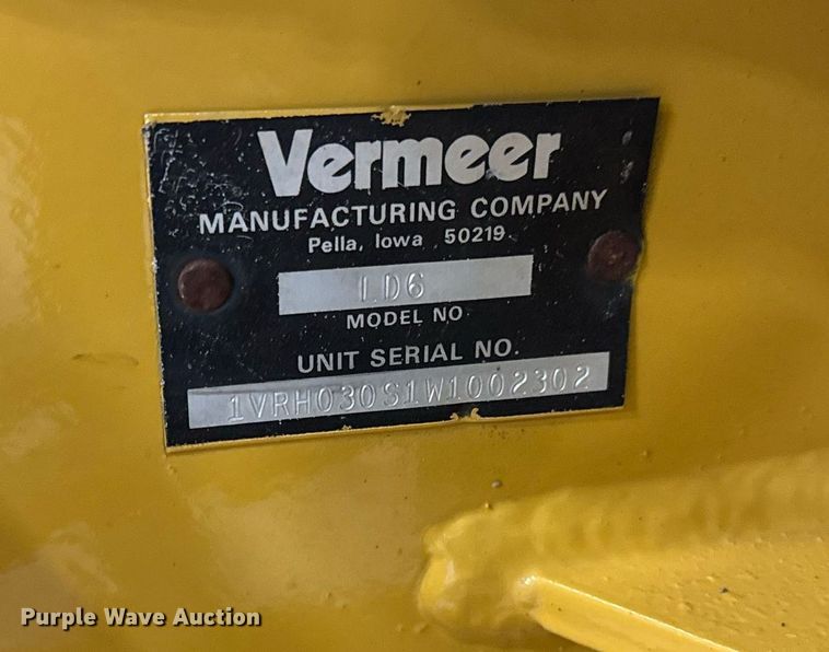 image for item DH9754 1998 Vermeer LM42 trencher