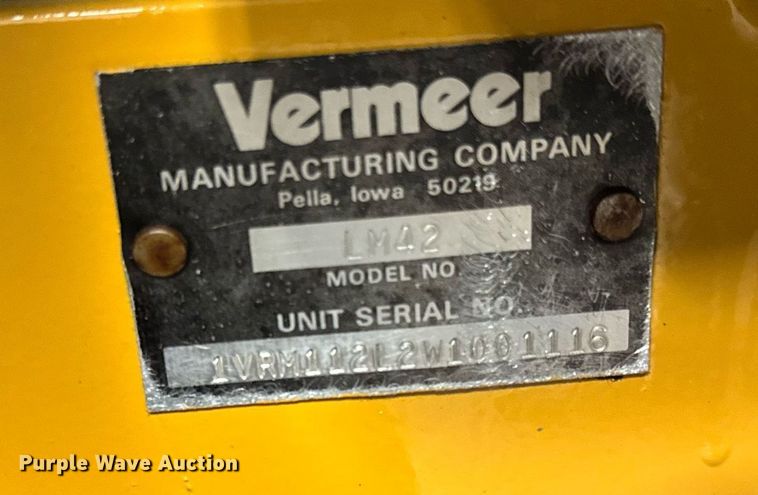 image for item DH9754 1998 Vermeer LM42 trencher