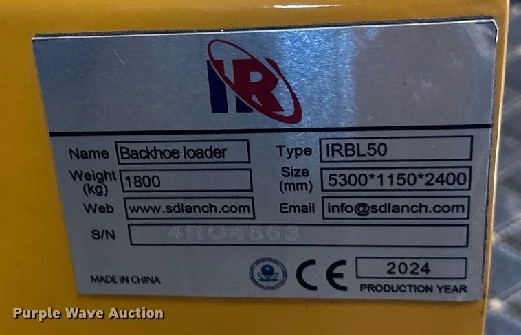 image for item DN0946 2024 IR IRBL50 backhoe