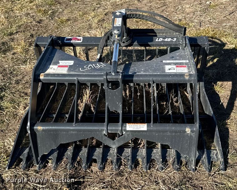 image for item DO0115 Stout Buckets LD-48-3 skid steer grapple bucket