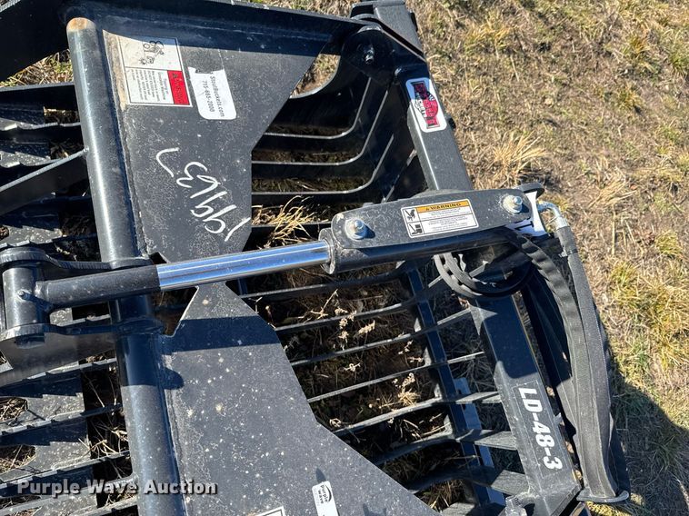 image for item DO0115 Stout Buckets LD-48-3 skid steer grapple bucket