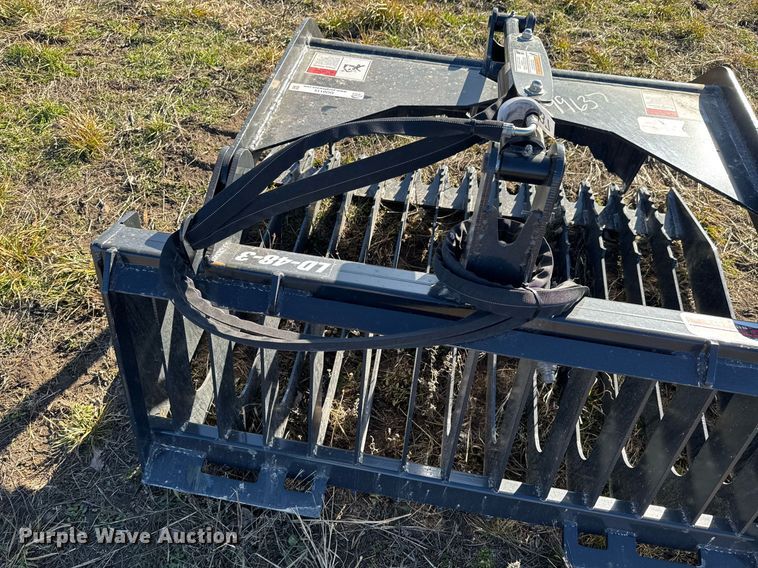 image for item DO0115 Stout Buckets LD-48-3 skid steer grapple bucket