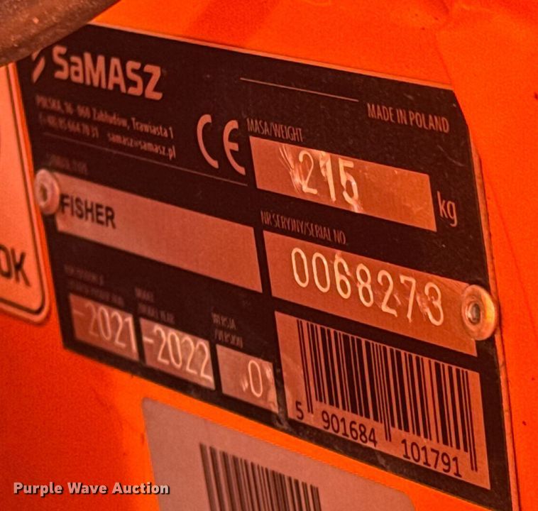 image for item DO0134 2022 Samasz PT3-190F skid steer tree saw