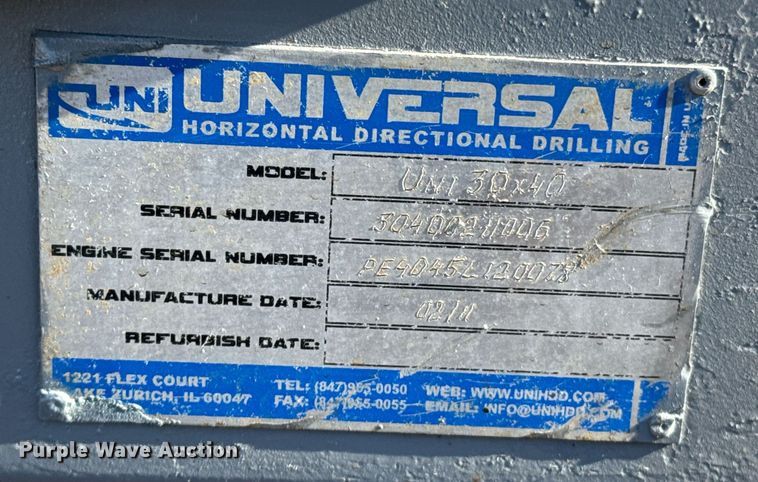 image for item DO0220 2011 Universal 30x40 directional boring unit