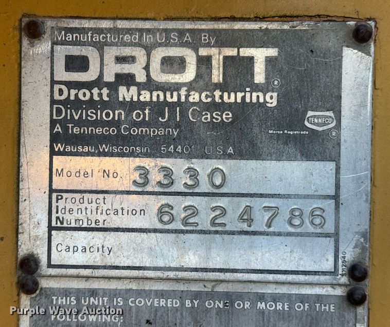 image for item DO0230 1979 Drott 3330 crane