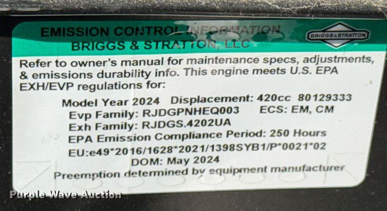 image for item DO0233 2024 Battler BTTL-12 mini excavator