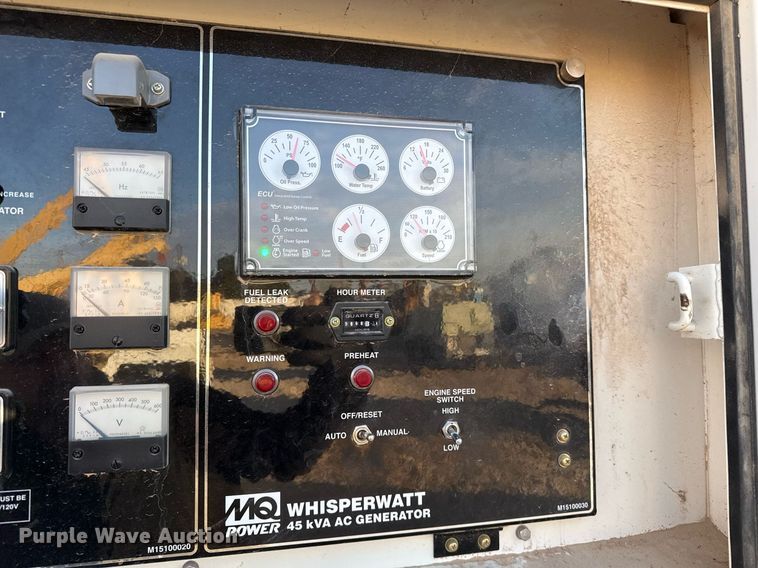 image for item DO2589 2017 MultiQuip Whisper Watt DCA-45 generator