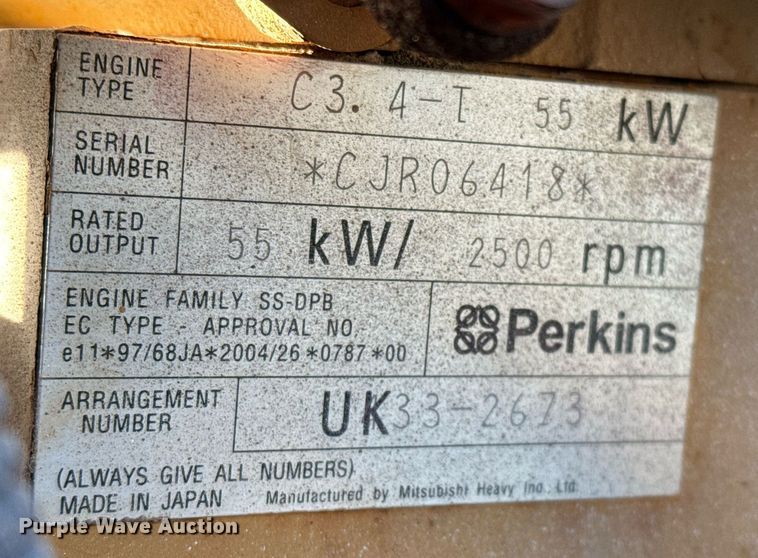 image for item DO2593 2014 Sullair 260 air compressor