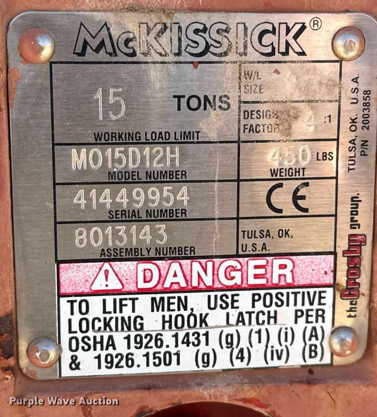 image for item DO2602 2015 Broderson RT-300-2G crane