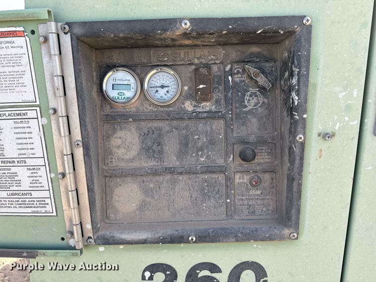 image for item DO2616 2011 Sullair 260 air compressor