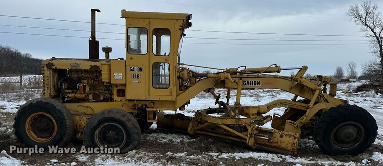 image for item DQ6583 1969 Galion 118 series B rigid frame motor grader