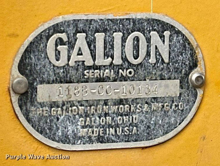 image for item DQ6583 1969 Galion 118 series B rigid frame motor grader