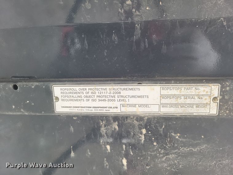 image for item DS5181 2022 Yanmar ViO17 mini excavator