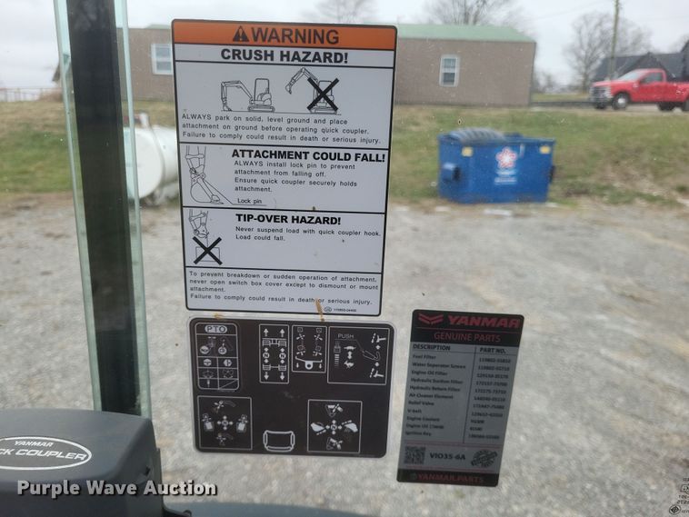 image for item DS5182 2021 Yanmar ViO35 mini excavator