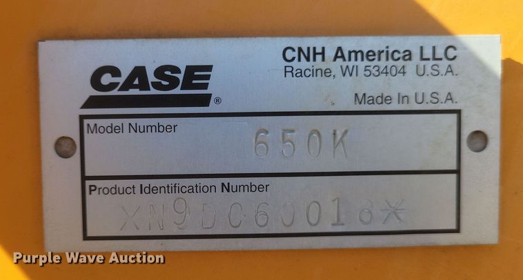 image for item DS5199 2009 Case 650K WT Series 3 dozer