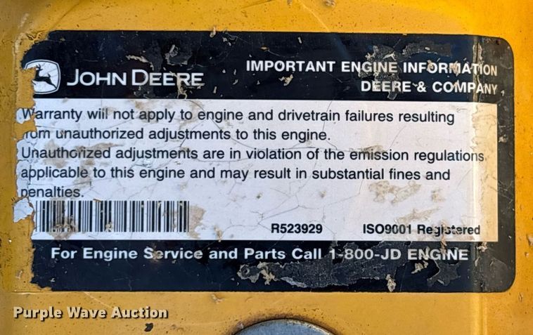 image for item DT5465 2012 John Deere 180G LC excavator