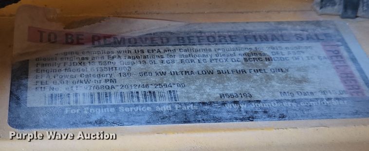 image for item DT5466 2016 John Deere 1050K dozer