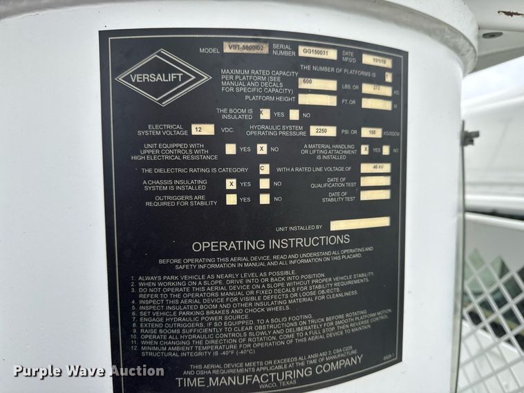 image for item EG2445 2016 Freightliner Business Class M2 Ext. Cab bucket truck