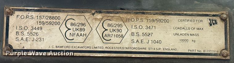 image for item EG2450 1998 JCB 506C telehandler