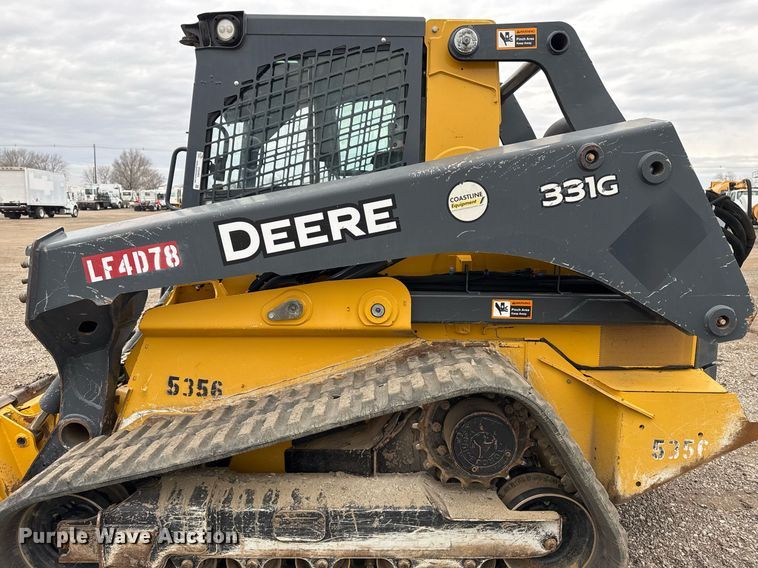 image for item EG2465 2017 John Deere 331G tracked skid steer loader