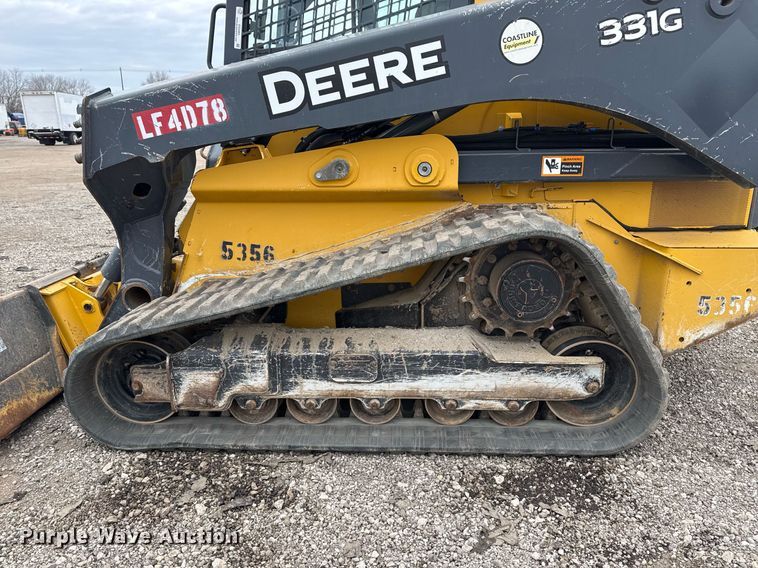 image for item EG2465 2017 John Deere 331G tracked skid steer loader