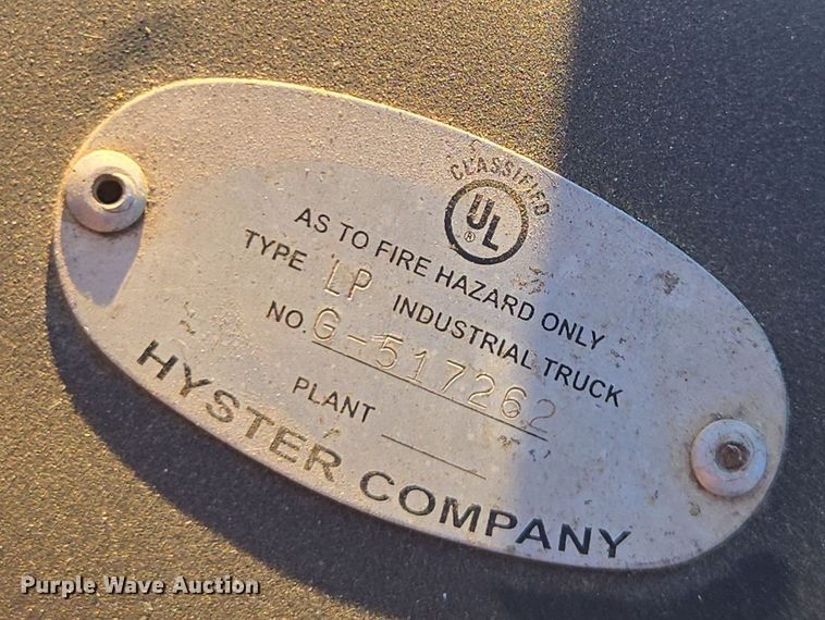 image for item EI4116 2013 Hyster S50FT forklift