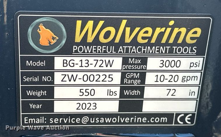 image for item ER4815 2023 Wolverine BG-13-72W bale grabber