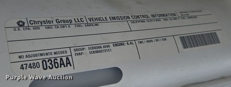 image for item ER5061 2014 Dodge Ram 2500 Crew Cab pickup truck