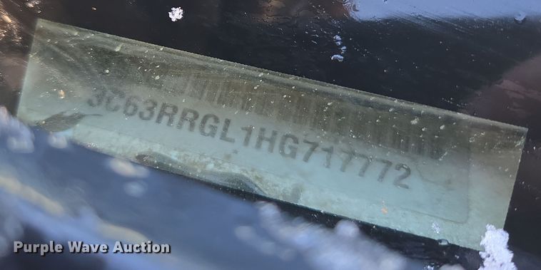 image for item ER5065 2017 Dodge Ram 3500 Crew Cab flatbed pickup truck