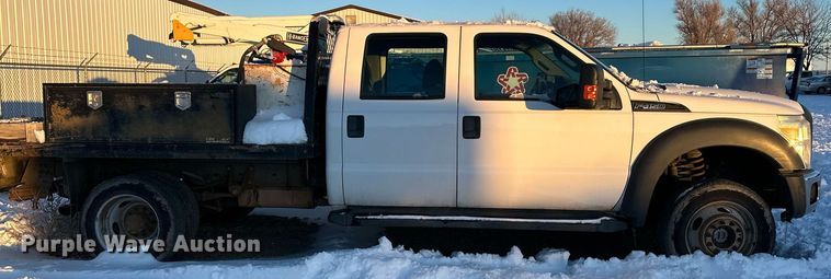 image for item ER5066 2013 Ford F450 Super Duty Crew Cab flatbed truck