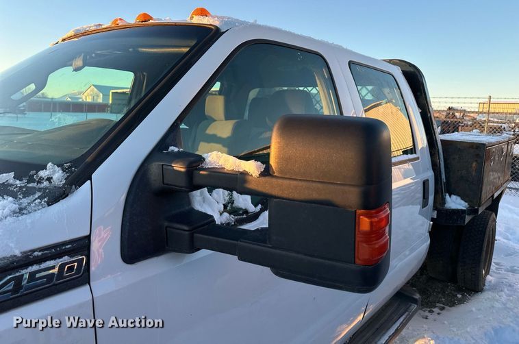 image for item ER5066 2013 Ford F450 Super Duty Crew Cab flatbed truck