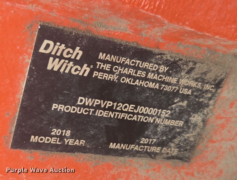 image for item ER5073 2018 Ditch Witch RT125 Quad vibratory cable plow