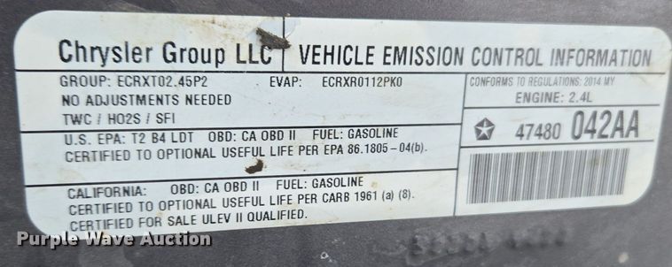 image for item ER5091 2014 Jeep Patriot SUV