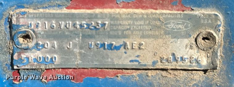 image for item ER8587 1974 Ford U9000 dump truck