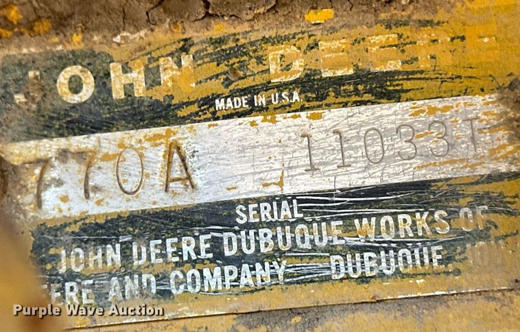 image for item ER8591 1981 John Deere 770A motor grader