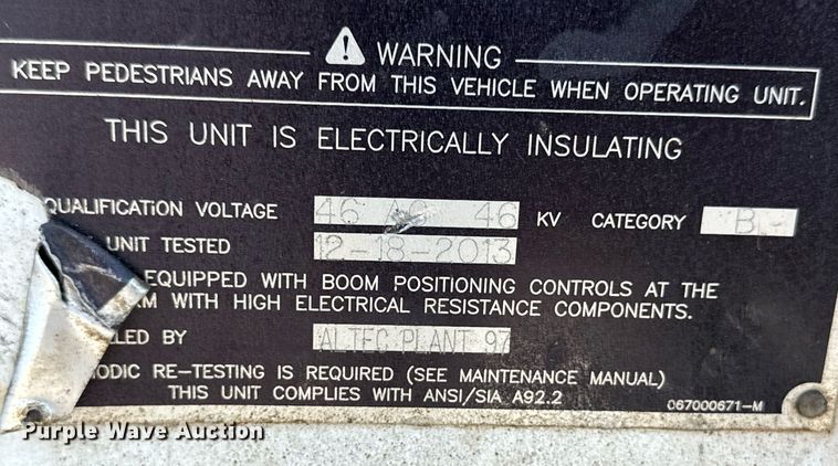 image for item ER8641 2013 Ford F750 Super Duty XL bucket truck