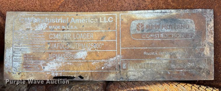 image for item OK9515 2023 New Holland C345 NR tracked skid steer loader