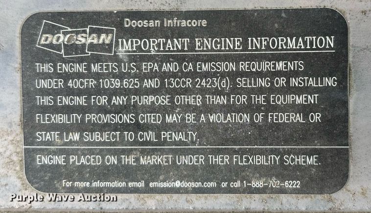 image for item YA0168 2013 Doosan DX235LCR excavator