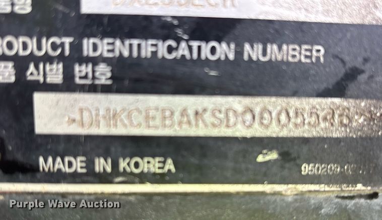 image for item YA0168 2013 Doosan DX235LCR excavator