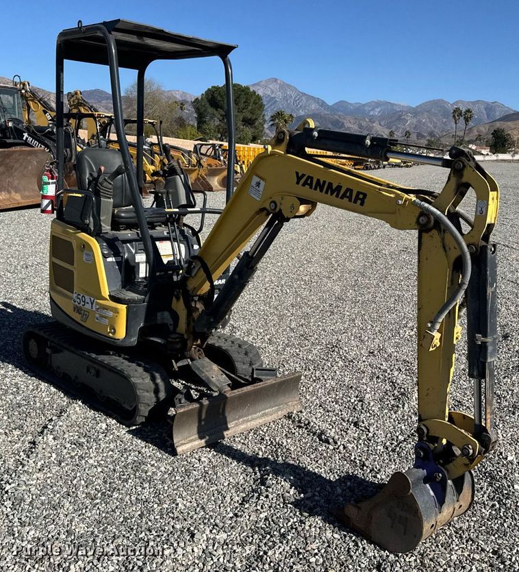 image for item YA0172 2018 Yanmar VIO17-A mini excavator