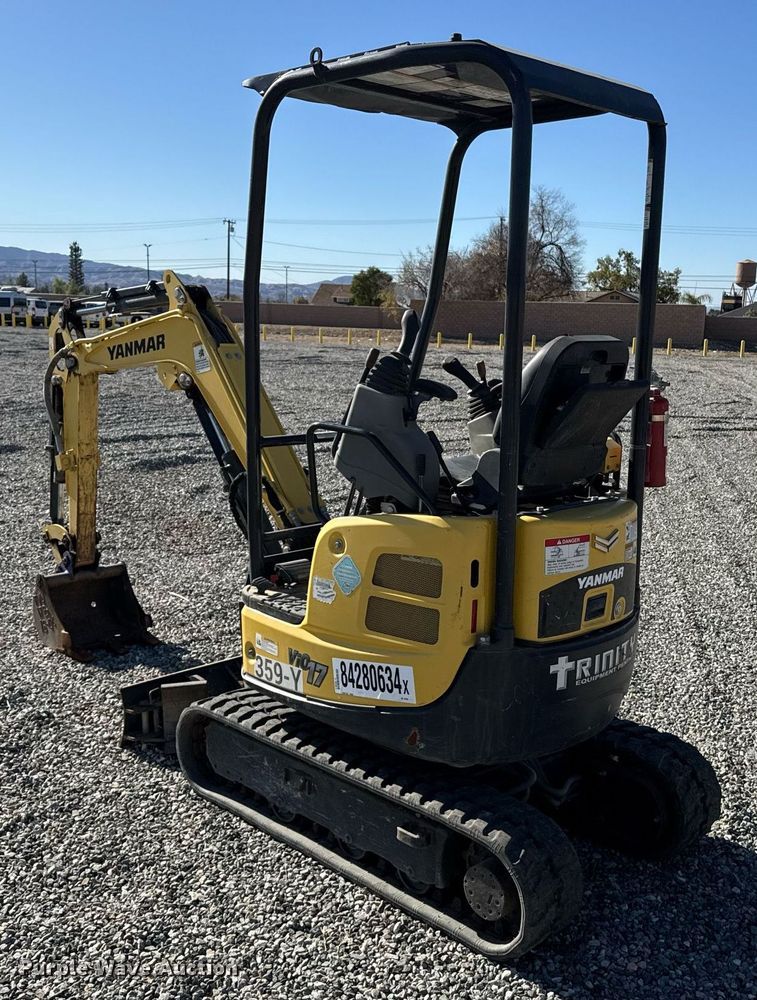 image for item YA0172 2018 Yanmar VIO17-A mini excavator