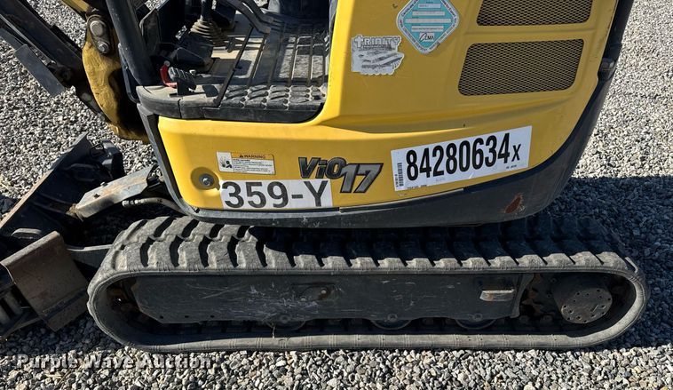 image for item YA0172 2018 Yanmar VIO17-A mini excavator