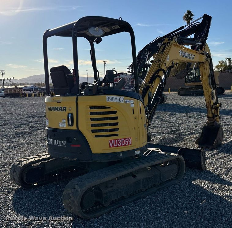 image for item YA0173 2019 Yanmar VIO35-6A mini excavator