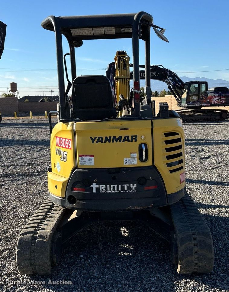 image for item YA0173 2019 Yanmar VIO35-6A mini excavator